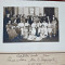 Fotografie pe carton, familie si prieteni cu mirii, 1935