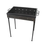 Gratar de gradina traditional FOXMAG24 Premium Barbecue, Picioare cu surub, Realizat manual 60x40 cm