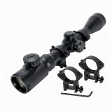 Set Luneta Airsoft si Inele de montura, TRIMEX PRO 3-9x40 EG, Reticul Iluminat, Zoom Variabil 3-9x, 40mm, 32 cm