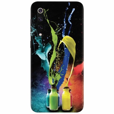 Husa silicon pentru Xiaomi Mi 9, Abstract Color Bottles Splash foto