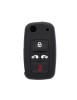 Husa cheie briceag auto din silicon VW 4butoane Negru, Xenon Bright