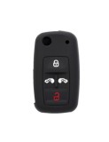 Husa cheie briceag auto din silicon VW 4butoane Negru, Xenon Bright