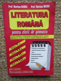Literatura romana pentru elevii de gimnaziu de Mariana Badea,M.Negru