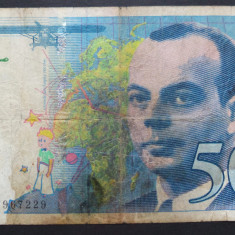 Bancnota 50 FRANCI - FRANTA, anul 1993 * cod 15