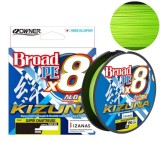 Fir Textil Owner Kizuna X8 Broad, 4.10kg, 0.10mm, Chartreuse, 135m