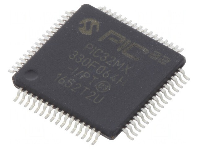 Microcontroler PIC32 64kB 8MHz SMD TQFP64 2,3-3,6VDC