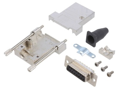Conector D-Sub mamă 15 pini, pe cablu foto