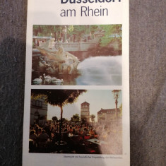 Germania - Pliant, Harta turistica Dusseldorf am Rhein 1992