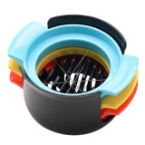 Set feliator 3 in 1 multifunctional Flippy, feliatoare pentru oua/fructe, PP/otel inoxidabil, multicolor, 9 x 10.5 x 5.5 cm