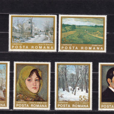ROMANIA 1975 LP 871 REPRODUCERI DE ARTA SERIE MNH