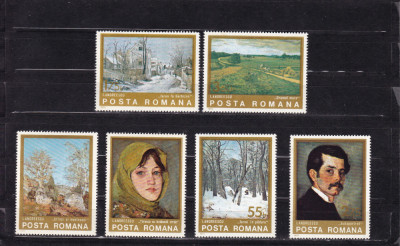 ROMANIA 1975 LP 871 REPRODUCERI DE ARTA SERIE MNH foto