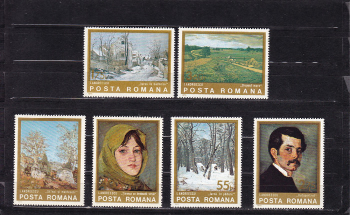 ROMANIA 1975 LP 871 REPRODUCERI DE ARTA SERIE MNH