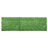 VidaXL Paravan de balcon, frunze verzi, 600x150 cm