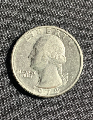 Moneda quarter dollar 1974 USA foto