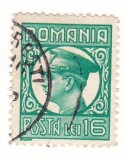 Romania Regat Timbru Carol al II lea 16 lei ND(1930)