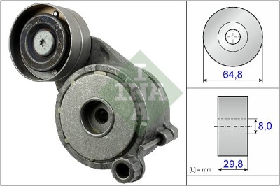 INA 534 0506 10 Intinzator curea, curea distributie foto