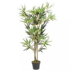 Gossi arbore din bambus artificial 552 de frunze 120 cm verde