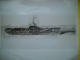 HOPCT 539 D FOTOGRAFIE VECHE-D= 23 / 18 CM-SUBMARINUL RAPID AL ANULUI 1947-PLAN-VAPOR/NAVIGATIE -FOTO AGENTIA ACME NEWSPICTURES PHOTOS 1947