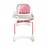 Scaun de masa pentru bebelusi 3-36 luni roz multifunctional