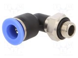 Racord push-in unghi 90&deg; rotativ PNEUMAT 0,95&divide;15bar 0&divide;60&deg;C