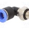 Racord push-in unghi 90&deg; rotativ PNEUMAT 0,95&divide;15bar 0&divide;60&deg;C