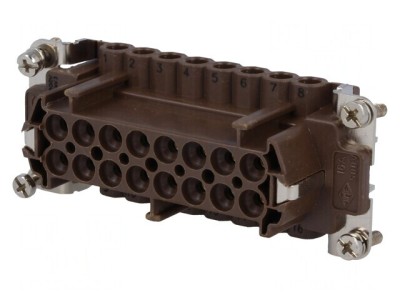 Conector HDC Mamă 180&amp;deg;C 16PE 16A 500V foto