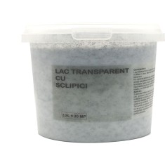 Lac Transparent Cu Sclipici Alb Reflexiv 2.5 Litri