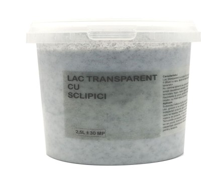 Lac Transparent Cu Sclipici Argintiu 2.5 Litri foto