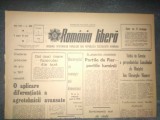 ZIARUL ROMANIA LIBERA 3 SEPTEMBRIE 1966
