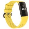 Curea Bratara sport Edman pentru Fitbit Charge 3 / 4, marimea L, Galben