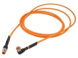 Cablu M12 4 pini 3m 30VDC 4A pentru senzori automatizări LUMBERG AUTOMATION