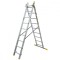 Scara aluminiu, Metalkas, 2 tronsoane, 9 trepte, max 150 kg, 2.4-3.7 m