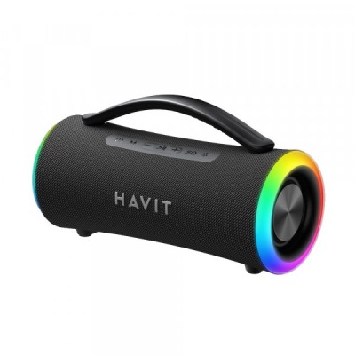 Boxa Portabila Bluetooth HAVIT SK834BT, 2 x 5W, RGB, Waterproof, Neagra foto