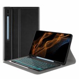 Husa cu Tastatura pentru Samsung Galaxy Tab S8 Ultra - Techsuit CozyTab Case - Black