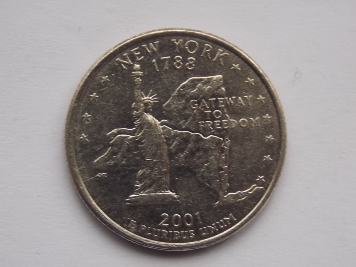 QUARTER DOLLAR 2001 USA-COMEMORATIV-NEW YORK