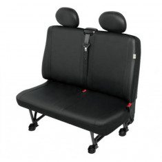 Huse scaun bancheta auto de 2 locuri VAN XL 98-106cm din imitatie de piele pentru Citroen Jumper Fiat Ducato Ford Transit Iveco Daily Mercedes Sprinte