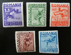 Romania LP 121 , Balcaniada de atletism Bucuresti , MH/* foto