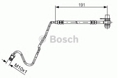 Conducta / cablu frana SKODA FABIA II (2006 - 2014) BOSCH 1 987 481 537 foto