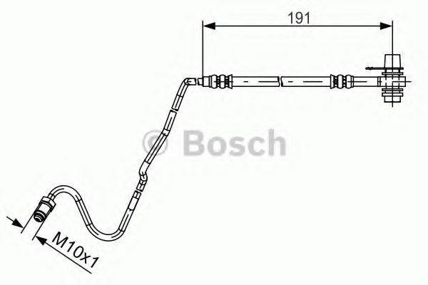 Conducta / cablu frana SKODA FABIA I Limuzina (6Y3) (1999 - 2007) BOSCH 1 987 481 537