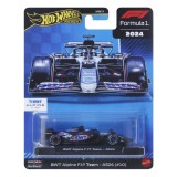 Hot wheels premium real riders formula 1 2024 masinuta metalica bwt alpine f1 team a524 numarul 10 scara 1 la 64