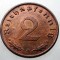 2.670 GERMANIA WWII 2 REICHSPFENNIG 1940 A XF