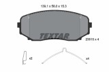 TEXTAR 2351505 set placute frana disc