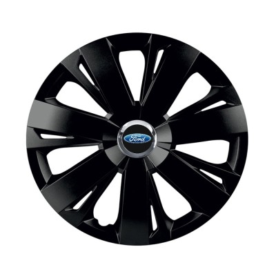 Set 4 capace roti Negre Cu Inel Cromat Energy R15 Compatibil Cu Ford foto