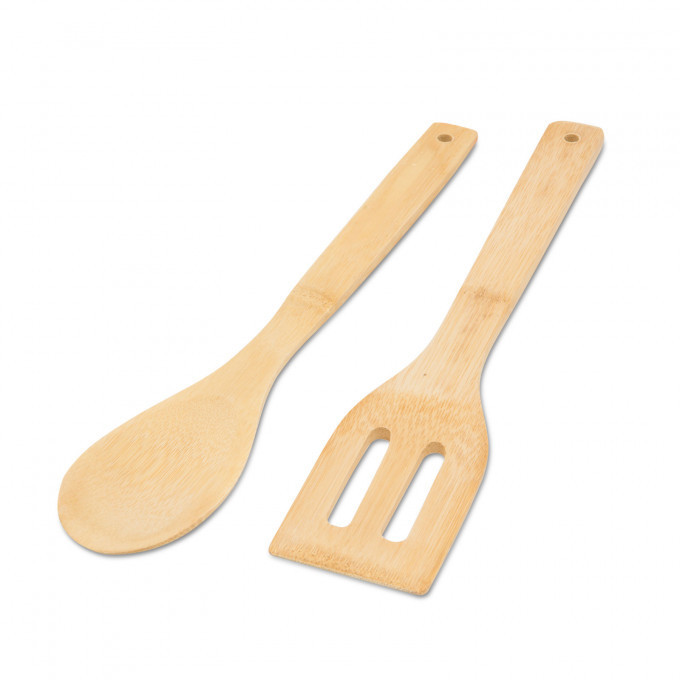 Set lingură şi paletă din bambus - 30 cm - 57220