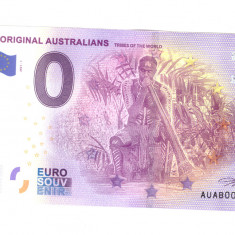Bancnota souvenir Australia 0 euro Aboriginal Australians. Tribes 2021-1, UNC