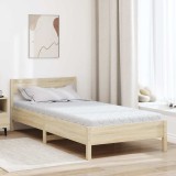 vidaXL Saltea cu Strat de Nucă de Cocos Alb 200 x 90 cm Spumă PU