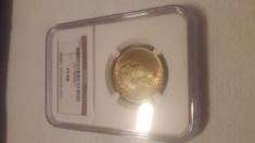 Moneda Romania 10000Lei 1947 UNC NGC MS 63 Piesa de colectie foto