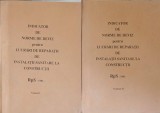 INDICATOR DE NORME DE DEVIZ PENTRU LUCRARI DE REPARATII DE INSTALATII SANITARE LA CONSTRUCTII RSP 1981 VOL.1-2-C