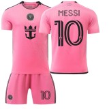 Echipament sportiv copii Miami Messi Nr.10, Sezonul 2024/2025 140-150 CM