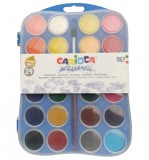 Cumpara ieftin Set Paleta acuarela 24 culori si pensula, CARIOCA ACQUARELL